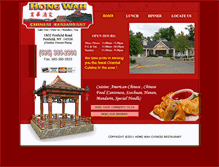 Tablet Screenshot of hongwahrestaurant.com